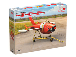 Saliekams modelis ICM 48400 KDA-1 (Q-2A) Firebee with trailer (1 airplane and trailer) 1/48 cena un informācija | Līmējamie modeļi | 220.lv