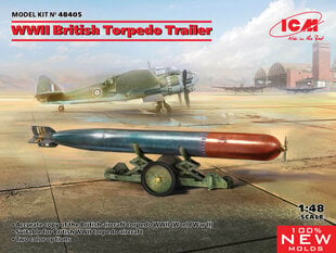 Saliekams modelis ICM 48405 WWII British Torpedo Trailer 1/48 cena un informācija | Līmējamie modeļi | 220.lv