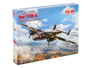 Saliekams modelis ICM 72308 Do 17Z-2, WWII Finnish Bomber 1/72 cena un informācija | Līmējamie modeļi | 220.lv