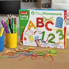 Набор для рукоделия Quercetti Montessori ABC + 123 цена и информация | Настольные игры, головоломки | 220.lv