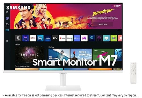 Монитор Samsung S32BM701UU 81.3 с (м32") 3840 x 2160 pixels 4K Ultra HD LED White цена и информация | Мониторы | 220.lv