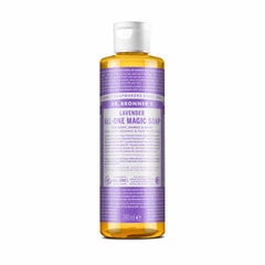 18 vienā organiskās šķidrās ziepes Dr. Bronner's Lavender 240 ml, lavanda cena un informācija | Dr. bronner's Smaržas, kosmētika | 220.lv