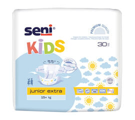 Подгузники Seni Kids Junior Extra (15+ кг), 30 шт. цена и информация | Подгузники | 220.lv