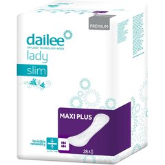 DAILEE Lady Premium Maxi Plus Slim 28gab. cena un informācija | Autiņbiksītes, higiēniskās paketes, vienreizlietojamie paladziņi pieaugušajiem | 220.lv