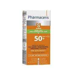 PHARMACERIS S MEDI ACNE PROTECT SPF 50+ sejas aizsargkrēms 50ml цена и информация | Кремы от загара | 220.lv