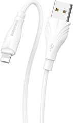 Borofone kabelis BX18 Optimal - USB uz Lightning - 2 metri balts cena un informācija | Savienotājkabeļi | 220.lv