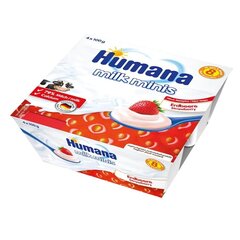 Humana Milk Minis jogurta deserts ar zemenēm 400g cena un informācija | Biezeņi | 220.lv