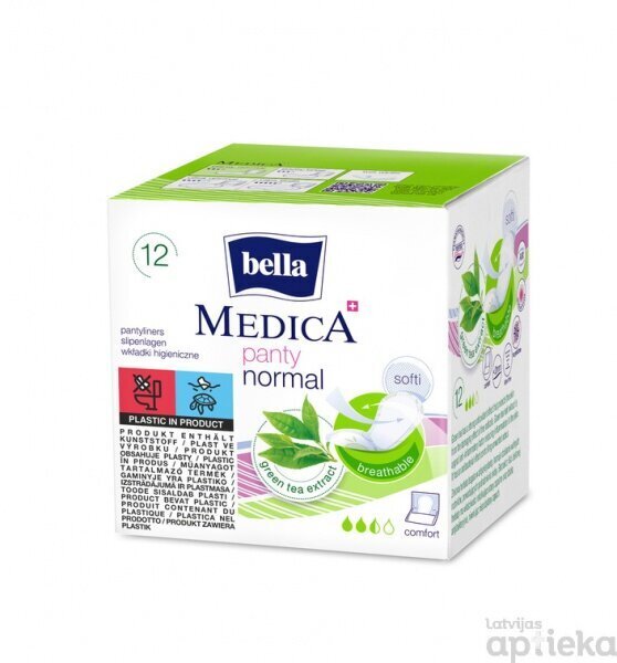 BELLA Medica Panty normal higiēniskās pakete 12gab. cena un informācija | Tamponi, higiēniskās paketes, ieliktnīši | 220.lv