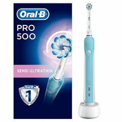 ORAL-B Braun PRO 500 Sensi UltraThin elektriskā zobu birste cena un informācija | Elektriskās zobu birstes | 220.lv