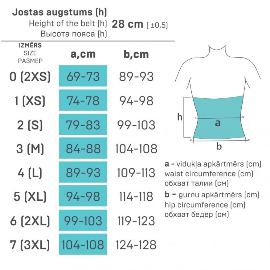 TONUS josta elastīgā mod. 9509 4. izm. cena un informācija | Ķermeņa daļu fiksatori | 220.lv