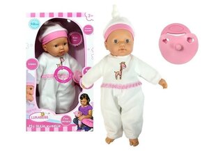 Детская кукла в белой пижаме с соской цена и информация | Игрушки для девочек | 220.lv