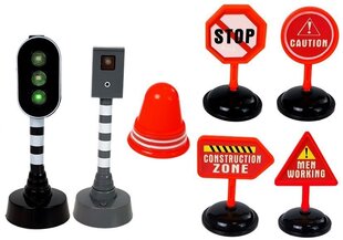 Набор пожарных с дорожными знаками цена и информация | Игрушки для мальчиков | 220.lv