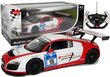 Tālvadības automašīna Audi R8 LMS White Red cena un informācija | Rotaļlietas zēniem | 220.lv