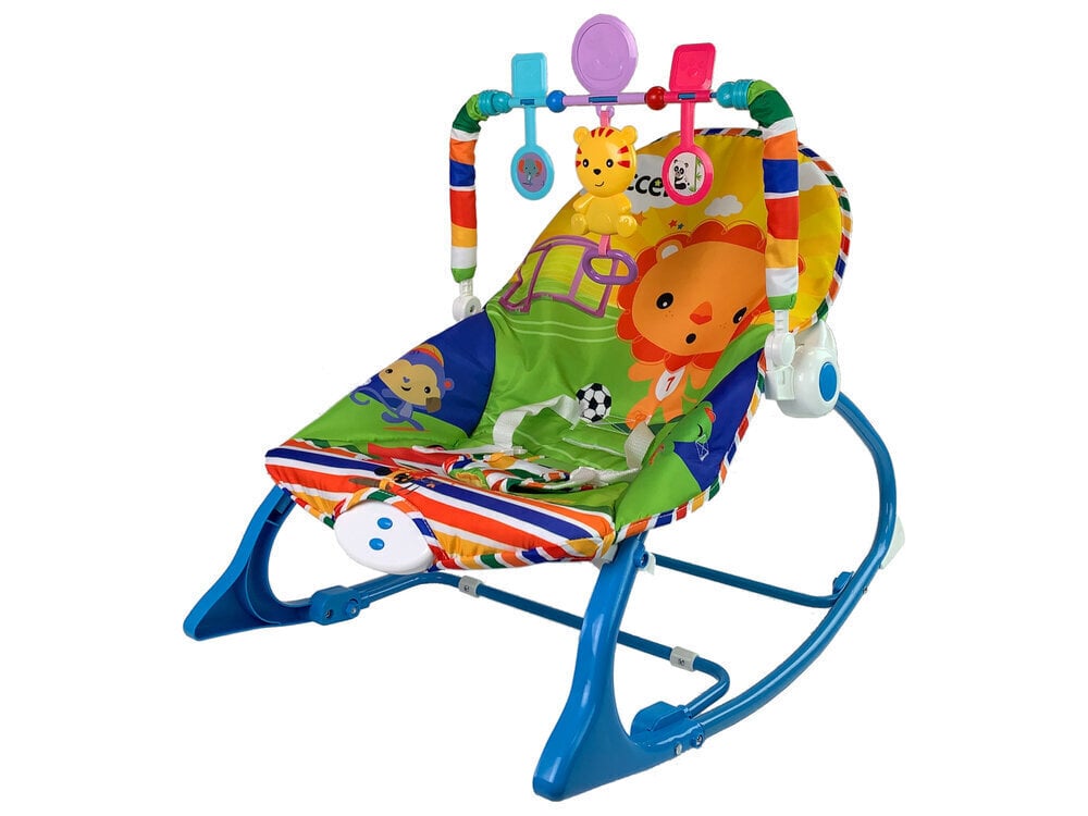 Šūpoles - krēsls 2 vienā ar tīģeri - Skaņas un vibrācijas efekti cena un informācija | Bērnu šūpuļkrēsliņi | 220.lv