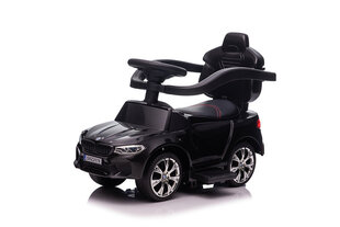 BMW SXZ2078 LED Bērnu stumjamā mašīna ar rokturi. Melna. Gumijas riepas cena un informācija | Rotaļlietas zīdaiņiem | 220.lv