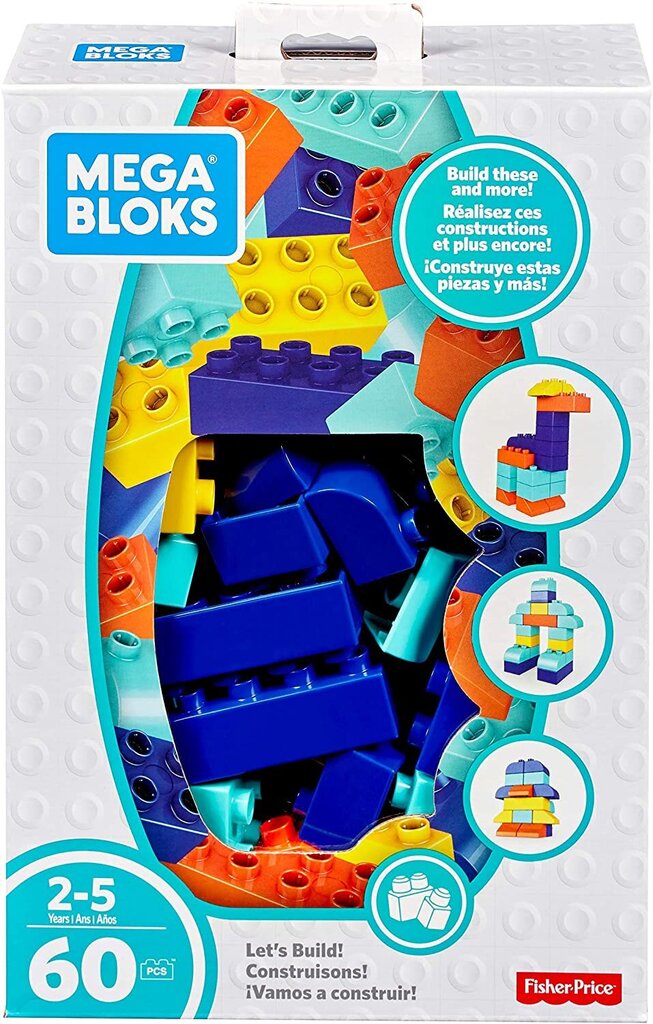 Būvējamie kluči Mega Bloks Fisher Price, 60gab., 3+ cena un informācija | Konstruktori | 220.lv