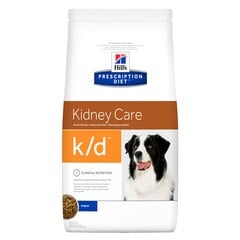 Hill's Prescription Diet k/d Canine Original sausā barība suņiem, 1,5 kg cena un informācija | Sausā barība suņiem | 220.lv