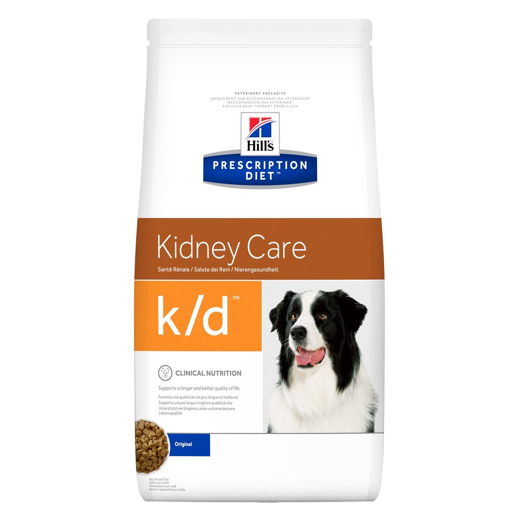 Hill's Prescription Diet k/d Canine Original sausā barība suņiem, 1,5 kg cena un informācija | Sausā barība suņiem | 220.lv