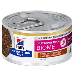 Hill's Prescription Diet Gastrointestinal Biome sautējums kaķiem ar vistu un dārzeņiem, 82 g. cena un informācija | Konservi kaķiem | 220.lv