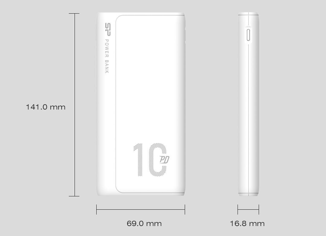 Silicon Power 10000 mAh cena un informācija | Lādētāji-akumulatori (Power bank) | 220.lv