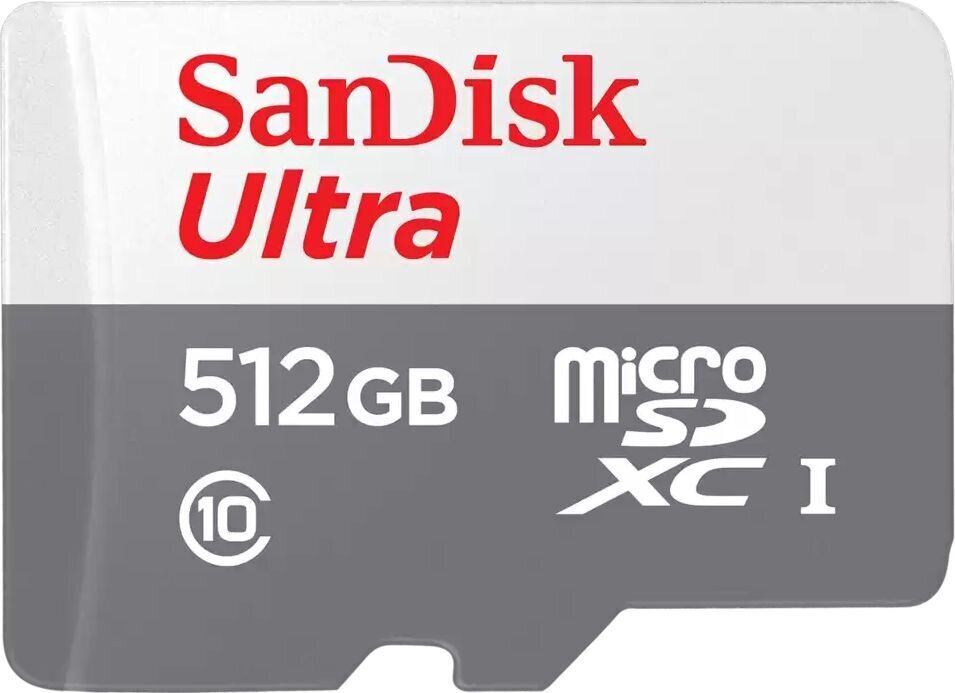 MEMORY MICRO SDXC 512GB UHS-I/SDSQUNR-512G-GN3MN SANDISK цена и информация | Atmiņas kartes fotokamerām | 220.lv