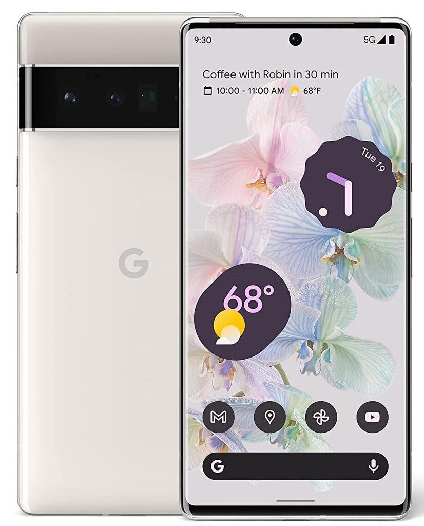 Google Pixel 6 Pro 5G , 128GB, Dual SIM, White цена и информация | Mobilie telefoni | 220.lv