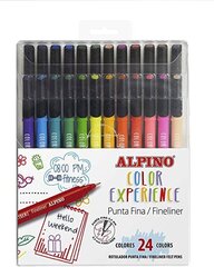 Pildspalvu komplekts Alpino Color Experience, 24 krāsas cena un informācija | Modelēšanas un zīmēšanas piederumi | 220.lv