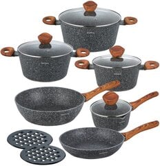 набор из 12 предметов klausberg granite pot kb-7242 granite wood цена и информация | Кастрюли, скороварки | 220.lv