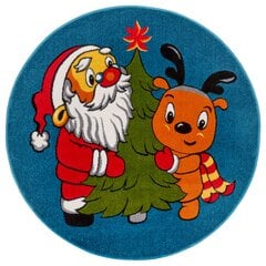 Детский ковер Hanse Home Santa and Rudolph, синий, 133 см цена и информация | Ковры | 220.lv