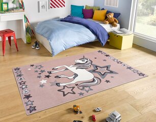 Hanse Home bērnu paklājs Unicorn Dream, rozā, 160x230 cm cena un informācija | Paklāji | 220.lv