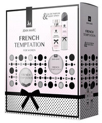 Jean Marc sieviešu dāvanu komplekts FRENCH TEMPTATION (EDP 100ml + DEO 75ml) cena un informācija | Citas oriģinālas dāvanas | 220.lv