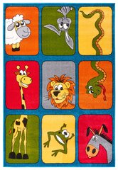 Детский ковер Hanse Home Zoo Buddies, синий, 120x170 см цена и информация | Ковры | 220.lv