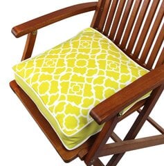Подушка для стула Floriane Garden YM1192, желтая цена и информация | Подушки, наволочки, чехлы | 220.lv