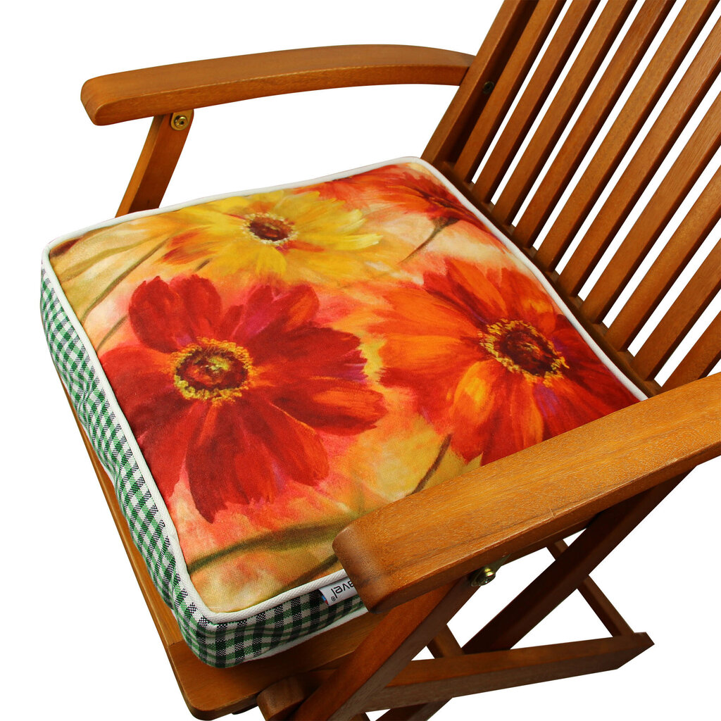Spilvens krēslam Floriane Garden YM1077, sarkans cena un informācija | Krēslu paliktņi | 220.lv