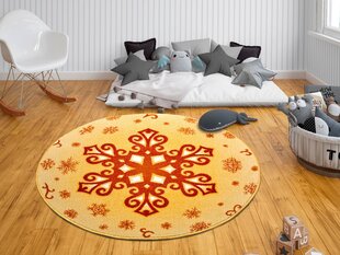 Детский коврик Hanse Home Christmas Snowflake, желтый, 133 см цена и информация | Ковры | 220.lv