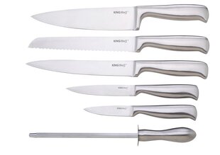 набор кухонных ножей в блоке kinghoff kh-1154 цена и информация | Ножи и аксессуары для них | 220.lv