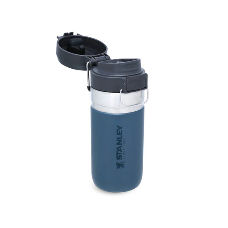 Termopudele The Quick Flip Water Bottle Go 0,47L tumši zila cena un informācija | Virtuves piederumi | 220.lv