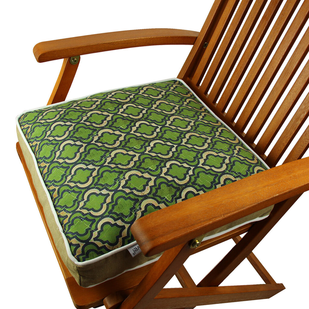 Spilvens krēslam Floriane Garden YM1035, zaļš cena un informācija | Krēslu paliktņi | 220.lv