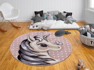 Hanse Home bērnu paklājs Cute Unicorn, rozā, 80 cm cena un informācija | Paklāji | 220.lv