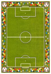 Hanse Home bērnu paklājs Soccer Pitch, zaļš, 80x150 cm cena un informācija | Paklāji | 220.lv