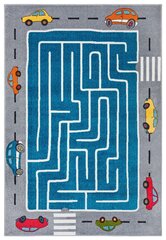 Hanse Home bērnu paklājs Labyrinth Race, zili balts, 120x170 cm cena un informācija | Paklāji | 220.lv
