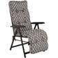 Āra krēsls-zvilnis PATIO Lena Plus, melns/dažādu krāsu цена и информация | Dārza krēsli | 220.lv