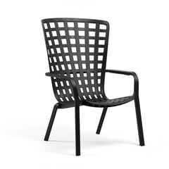 Āra krēsls NARDI Folio, melns цена и информация | Садовые стулья, кресла, пуфы | 220.lv