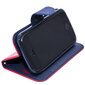 Telone Fancy Diary Book Case ar stendu LG F60 D390 sāniski atverams sarkans/zils lētāk