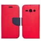 Telone Fancy Diary Book Case ar stendu LG F60 D390 sāniski atverams sarkans/zils cena
