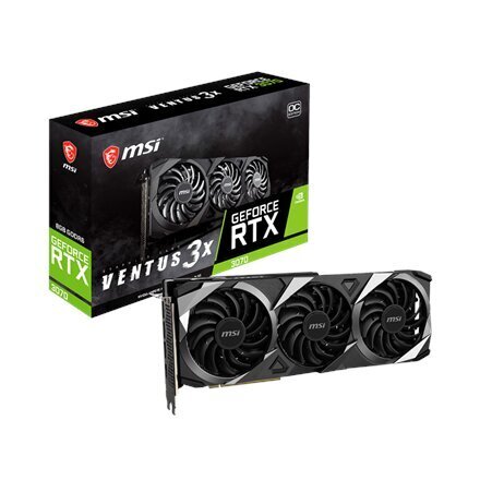 MSI GeForce RTX 3070 Ventus 3X Plus 8G OC LH цена и информация | Videokartes (GPU) | 220.lv