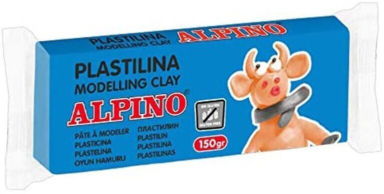 Plastilīns Alpino, 150 g, zils цена и информация | Modelēšanas un zīmēšanas piederumi | 220.lv