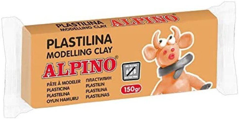 Plastilīns Alpino, 150 g, gaiša laša krāsa cena un informācija | Modelēšanas un zīmēšanas piederumi | 220.lv