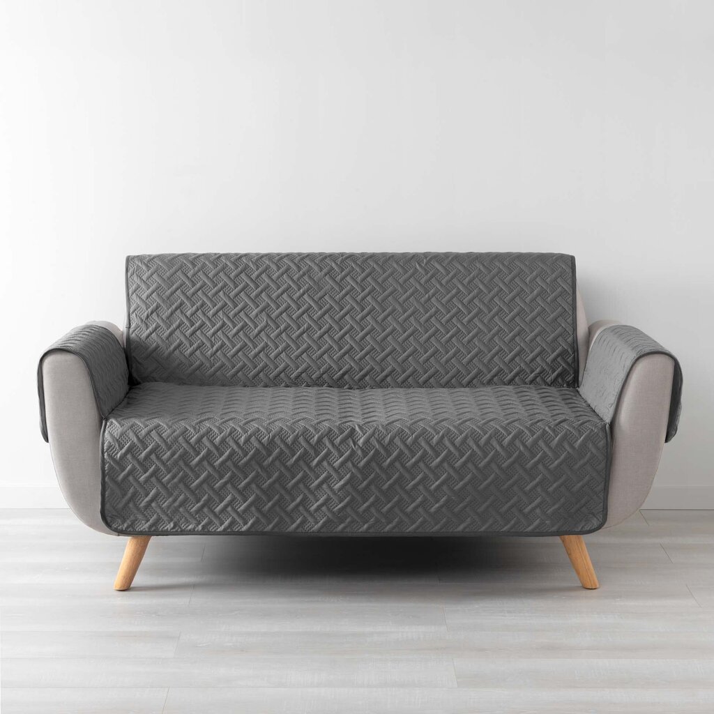 Douceur d'Intérieur dīvāna pārvalks Lounge, 279x179 cm, tumši pelēks cena un informācija | Mēbeļu pārvalki | 220.lv
