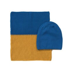 Art of Polo cepures un šalles komplekts | zils, dzeltens cz19815-3 cena un informācija | Sieviešu cepures | 220.lv